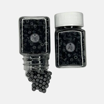 MICROLINK C/ SILICONE PRETO 1000UN